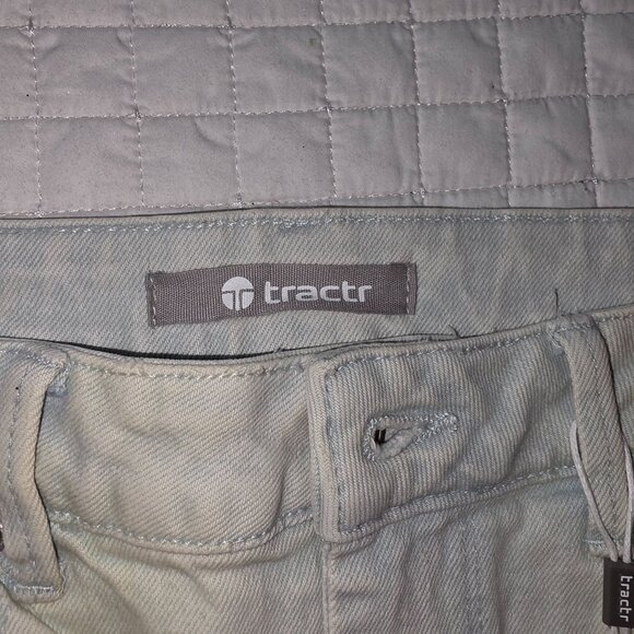 Tractr Sorbet Colored High Rise Slim Straight Jeans, Waist 26 - Picture 6 of 8